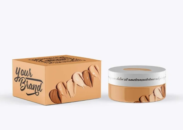 Stylish custom foundation packaging boxes by Tim Packaging for a professional presentation.